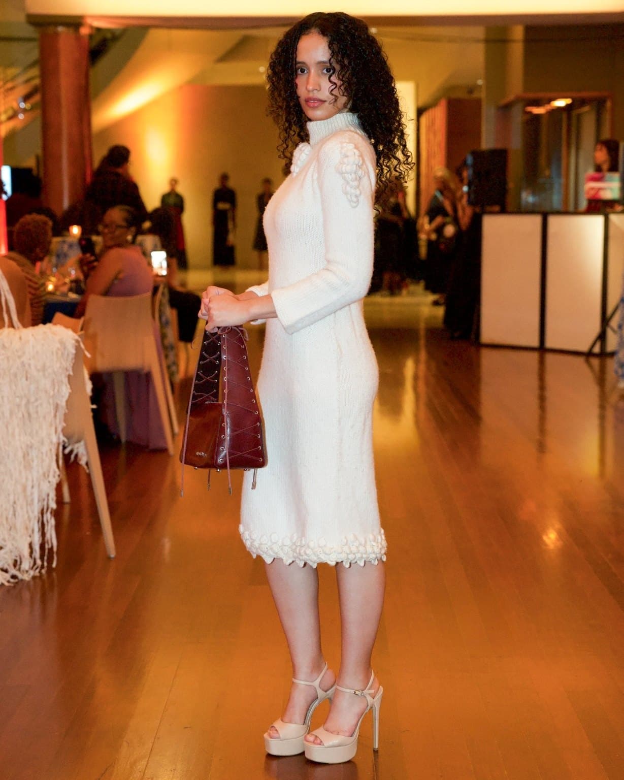 House of Nova Sculpted White Dress, a sculpted white dress
