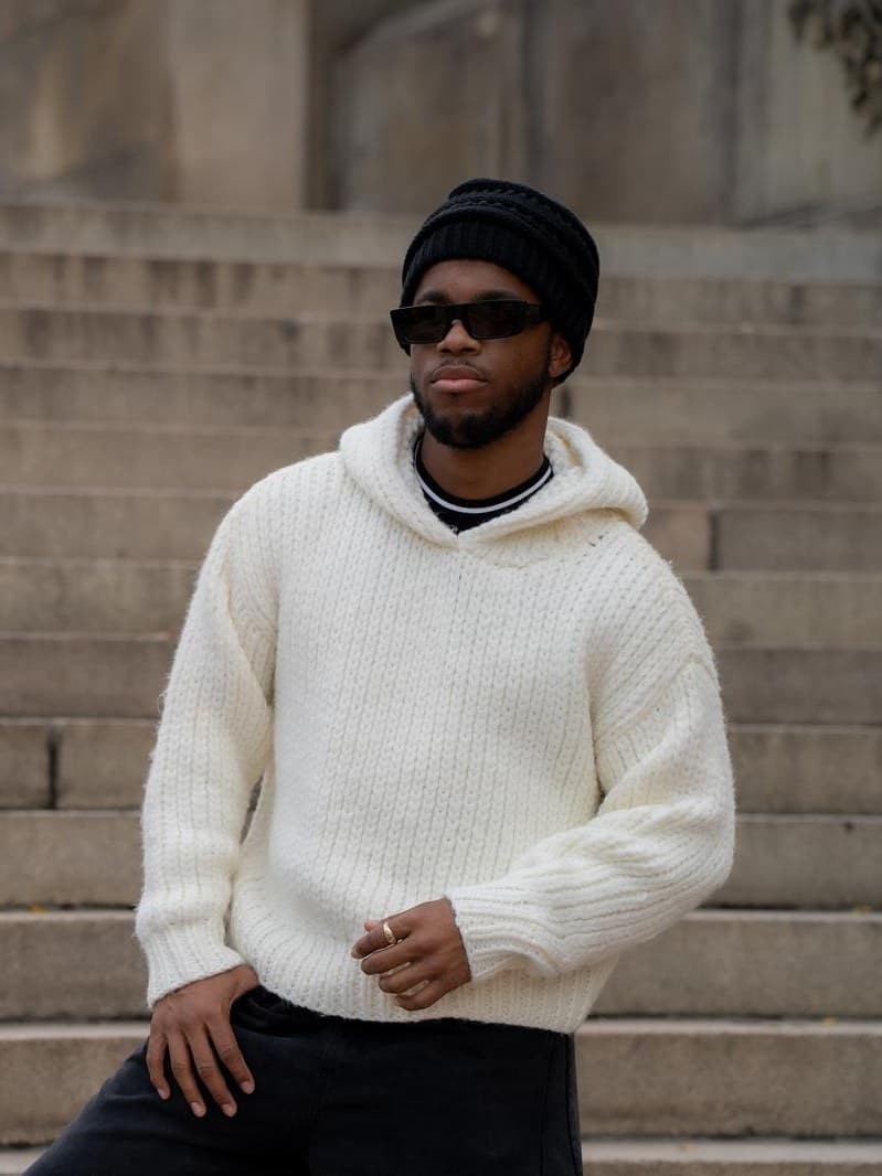 The Igloo Sweater in textured knit